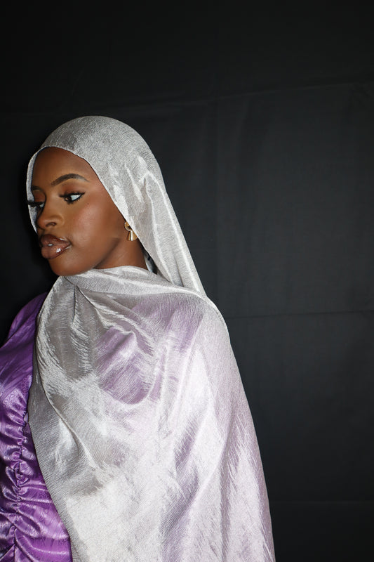 GREY LINEN HIJAB